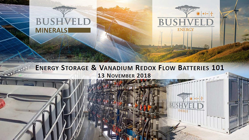 Bushveld Minerals Energy Storage & Vanadium Redox Flow Batteries 101